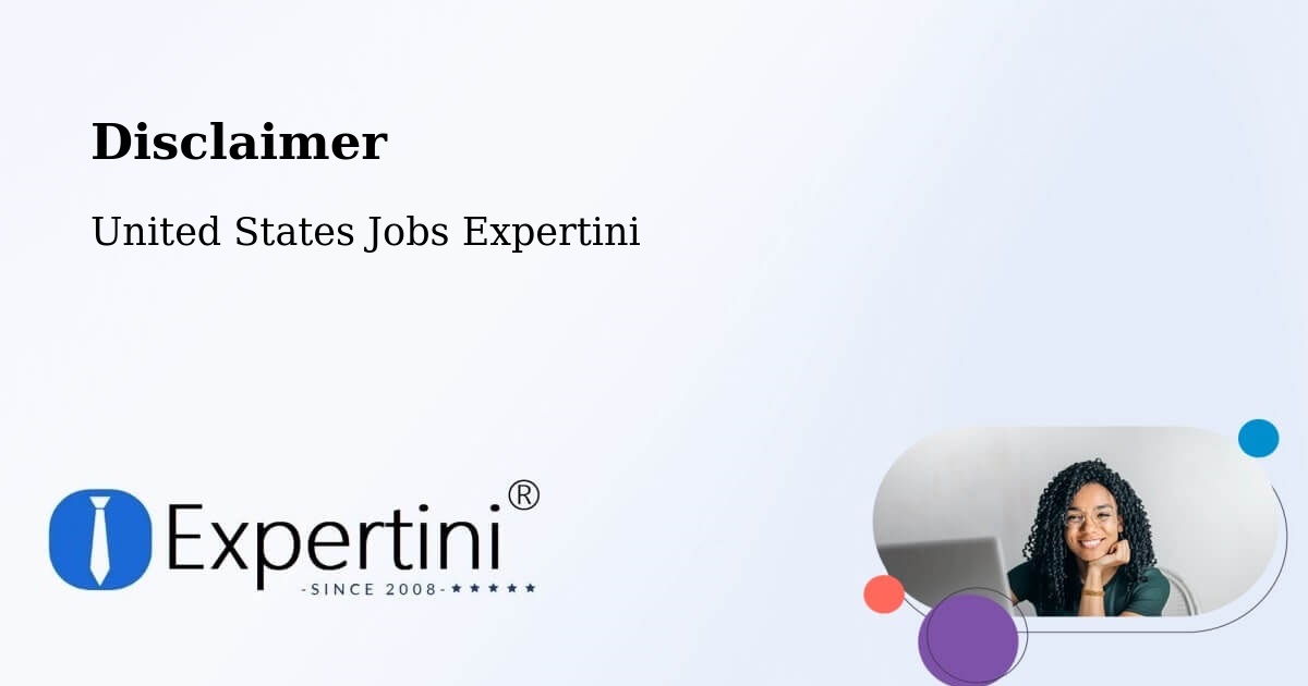 Disclaimer – Somerville - United States Jobs Expertini