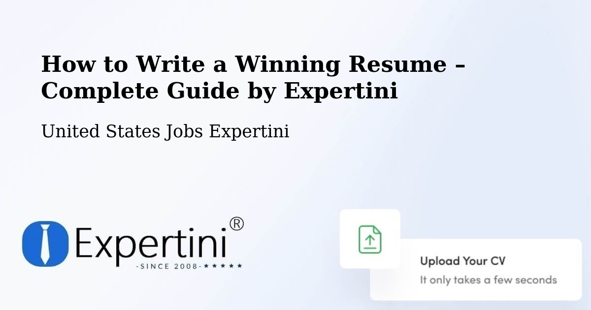 Resume Writing Guide for Job Seekers – Somerville - Somerville, United States Jobs Expertini